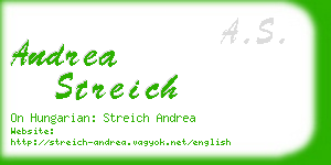 andrea streich business card